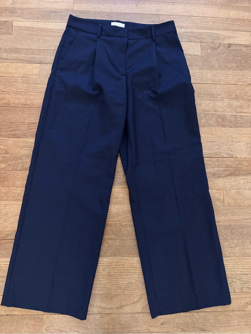 H&M Women's Blue Wide Leg Pants - Size 10
 b43